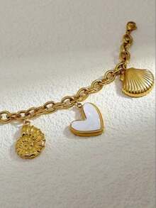 A Small, Simple, And Multifunctional Personalized Fashionable Retro Gold Pull Is Suitable For Women's Daily Wear, - Multicolor - View 3