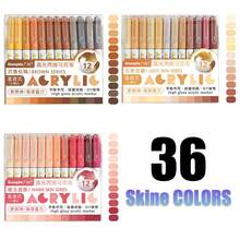 GuangNa 12/36/60/96/168/288 Colors High Gloss Acrylic Paint Marker Set, Student Art Professional Painting Pens, 36 Colors Skin Tone Set 1.0mm Gel Pens, Stackable Colors, Vibrant Fluorescent Ink, Waterproof, Light-Resistant, Strong Coverage, Large Ink Capacity, Suitable For Glass, Rock, DIY Coloring Books, Back To School Gift Set For Boys/Girls - Multicolor - View 18