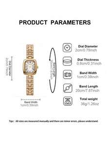 LIANDU LIANDU Đồng hồ thạch anh thời trang nữ, kiểu dáng thanh lịch và đa chức năng, thiết kế nhỏ gọn và trang nhã, phù hợp để đeo hàng ngày, làm quà sinh nhật, quà tựu trường, quà Lễ Tạ ơn, quà tặng lãng mạn. Món quà hoàn hảo! - Vàng - Xem 9