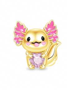 DIY兔子云马龙羊龟动物多系列串珠吊坠，适配原装欧洲女士纯银手链首饰礼品 - 彩色 - 查看 38