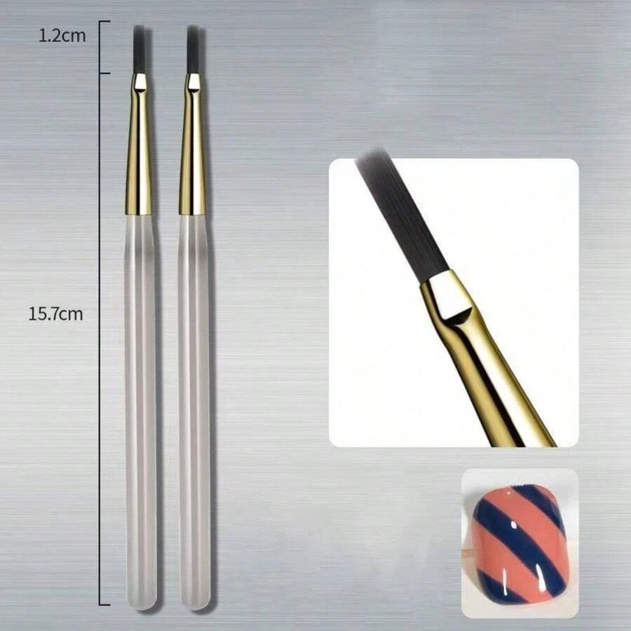 Fine Line Nail Art Pens, Precise Nail Art Liner Brushes, Nail Art Drawing Tools, Convenient Operation, Smooth And Durable Material, Nail Art DIY Tools - Baby Blue - View 1