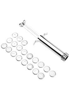 1pc Lace Extruder, Fondant Figure Doll Hair Mold, Clay Press Tool, Rainbow Embossing Cake Decorating Tool, Stainless Steel Extrusion Style Modeling Clay Squeezing Tool