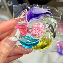 100/50/30/Grains 6-In-1 Laundry Detergent Capsules, Concentrated Laundry Liquid, Fragrance, Aromatic Laundry Detergent Clothing Fragrance Bead - Multicolor - View 2