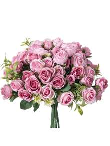1 pezzo/3 pezzi profumo di fiori finti di ortensia rosa, peonia e rosa, adatto per decorazione domestica, profumo da sposa, regalo di San Valentino - Sabbia rossa - Visualizzare 2