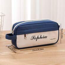 Customized Personalized Text Durable Stationery Bag Large Capacity High-Quality Gift Pencil Bag Simple Style Pencil Box Can Print Logo Back To School - Multicolor - View 14