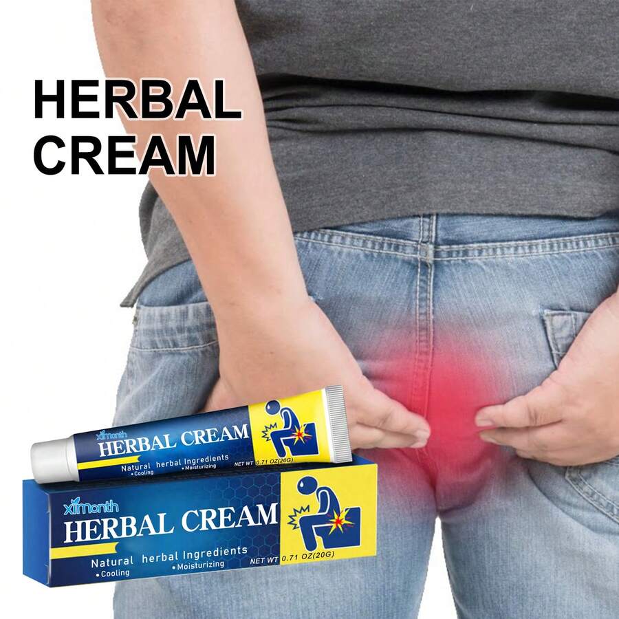 Ximonth Natural Herbal Hemorrhoid Cream Relieves Perianal Discomfort, Promotes Bowel Movement, Itch Relief For Men And Women, Hemorrhoid And Fetal Ball Care - 1 - 查看 1