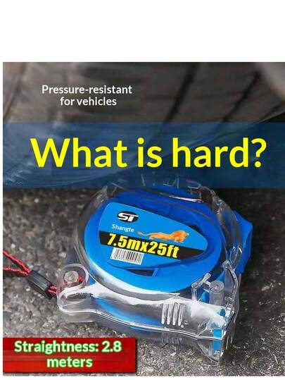 Stainless Steel Retractable Tape Measure -Home & Workshop Stainless Steel Tape Measure 3M/5M/7.5M/10M /Mute Auto-Lock Tool,Tape Measure Dual-Marked For DIY & Woodworking