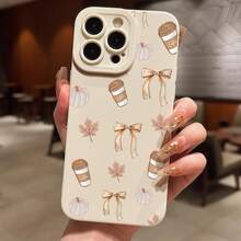 Elegant  Anti-drop Phone Case with Bow for Apple  16 15 14 13 12 11 Pro Max Plus X XS XR mini, Perfect Gift for Women, Soft Protective Cover