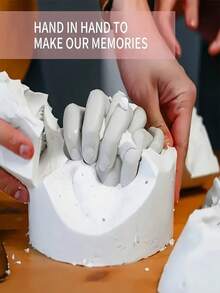 3D情侣手模DIY浇铸套装，25克/100克/200克，母亲节、情人节礼物，表达你的爱，珍藏美好的回忆！ - 彩色 - 查看 10
