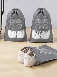 5pcs Shoe Bags, Shoe Storage Bags, Dust Bags, Travel Shoe Bags, Visible Drawstring Pockets, Shoe Bags, Home Organizing Shoe Bags,Shoe,Spring Summer Picks,Brides Maid Gifts,Room,Bedroom Deccor,Bedroom Deccor,Beach,Travel,For Men,For Women,Vacation - Multicolor - View 4