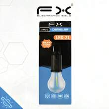 Foco recargbale de campamento con gancho de luz calida FX LED-21 - circular - Ver 1