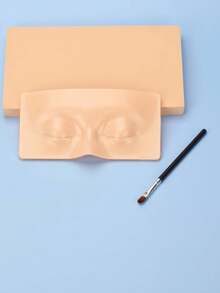 1pc Silicone Eyebrow Tattoo Practice Pad + 1pc Brush - Multicolor - View 6