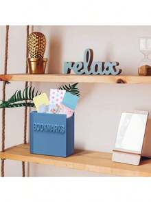 1pc Book-Shaped Bookmark Storage Box - Portable, Lightweight, Multi-Color Storage Box, Student Desk Organizer, Desktop Decor, Book Lovers, Friends, Family, Book-Inspired Design, Minimalist Appearance, Essential Office - 均碼 - 查看 6