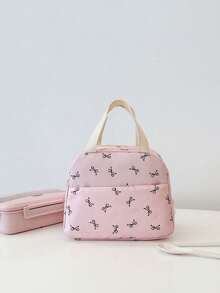 New Student Backpack; Butterfly Print Laptop Backpack, Suitable For Elementary, Middle And High School Students - Pink - View 7