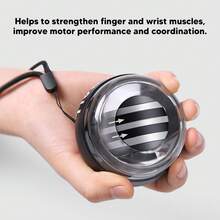 Magnetic LED Finger Grip Strengthener - 6-Color Flashing Spinning Top With Carrying Bag, Hand And Forearm Exercise, Stress Relief And Fun Training Tool