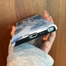 1 funda de teléfono 2 en 1 brillante con patrones de tortugas marinas, estrellas de mar, algas y corales, diseñada específicamente para teléfonos de la serie  Galaxy, lo que la hace una opción ideal para regalos de Año Nuevo. - Multicolor - Ver 3