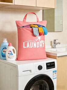 Large Capacity Laundry Bag - Adjustable Handle, Zipper Design, Washable, Suitable For Travel, Sports, Yoga, Gym And Outdoor Activities ,Travel Essential Bag - Multicolor - View 7