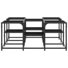 vidaXL Couchtisch, Schwarz, 91 x 91 x 40 cm, Holzwerkstoff - Schwarz - Übersicht 6