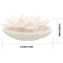 Difusor Pasivo De Aceite Esencial De Yeso con Diseño De Flor De Loto Aromatizador para Auto Dormitorio Y Baño con Fragancia Duradera,37762679 - Multicolor - Ver 2