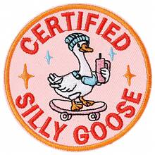 1 PC Funny Goose Hook And Loop Patch, Colorful Embroidered Badge Patch, Cute Animal Meme Morale Patch, DIY Applique Accessories For Backpacks, Dog Harnesses, Army Vests, Gym Bags, Hats, Helmets(Non-Iron Patch) - Multicolor - View 8