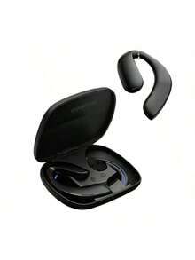 Lenovo TW70 Clip-On Bluetooth Earphones: In-Ear Design, Panoramic Sound, Long Battery Life, Comfortable Fit, Suitable For Extended Use, Convenient Touch Controls, Black. - Black - View 1