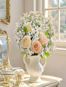100 bông hoa baby's breath nhân tạo màu trắng, hoa baby's breath giả màu trắng, hoa baby's breath nhân tạo số lượng lớn dùng để trang trí nhà cửa, trang trí bàn, cắm hoa DIY, trang trí đám cưới và tiệc tùng, trang trí sân vườn trong nhà và ngoài trời. - trắng - Xem 7