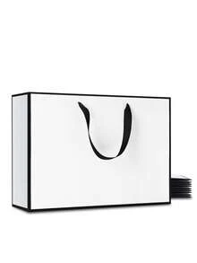 Grands sacs cadeaux avec poignées (sets de 1/4/8 pièces), sacs shopping en kraft, convenant pour les mariages, anniversaires, rentrée scolaire, remises de diplômes, Saint-Valentin, Noël, anniversaires et emballage cadeau