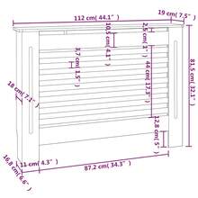 Larryhot Copertura per Radiatore 112x19x81,5 cm in MDF, Compatibile con più modelli, facile da installare e durevole, la scelta ideale per proteggere e mantenere i tuoi elettrodomestici in condizioni ottimali - Castano - Visualizzare 8