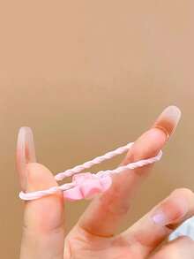 100个随机柔软弹性发圈，适合编发，不留痕迹 - 彩色 - 查看 3