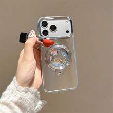 Mirror Finish Phone Case With Kickstand Compatible With IPhone 17, 17 Pro, 17 Pro Max, 16, 16 Pro Max, 15, 15 Pro Max, 14, 13, 12, Pixel 7, 8 Pro, 9, 9A, 10, 10 Pro, G15, G55, E20, 30, S24, S25, S25 Plus, Edge 50, 60 Pro, Fusion - Silver - View 8