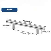 1pc Cabinet Pulls Handles Stainless Steel Cabinet Hardware For Kitchen And Bathroom Cabinets, Overall Drawer Pull ﻿ - Silver - View 14