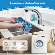 3 Pack Dust Mop Replacement Head For O-Cedar Dual-Action Dust Mop Pads Refills Microfiber Mop Head Replacements Hardwood Floors Cleaning Washable Replace Pads - 1 包 - 查看 4