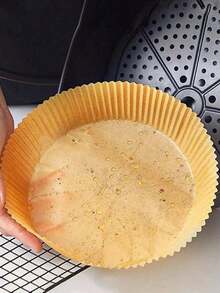 2/1pc Round Air Fryer Silicone Mat, Heat & Oil Resistant Baking Tool, Multi-Functional Easy To Clean Baking Tray - Multicolor - View 9