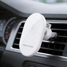 15W Qi-Certified Fast Wireless Charging ,360 Rotatable Stand With Powerful Magnetic Adhesion. Designed Compatible With Apple 11-17 And Devices, This Dedicated Vent Mount Fast Charging Station Supports MagSafe Devices For Rapid Charging. Compatible With Apple And Android Devices For Convenient In-Car Use-The Ideal Choice For Drivers Commuting Daily.