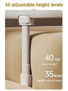 PANGDUBE Nido para Bebé con Laterales | Barrera de Cama de 185 cm y Cuna de Co-sueño | Protector Ajustable para Cama, Barrera Protectora para Cuna Infantil, Delineador de Cuna con Malla y Bolsa de Transporte | Para Recién Nacidos hasta 6 Años - Albaricoque - Ver 7