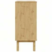 vidaXL Commode OTTA Marron et blanc 76,5x39,5x90 cm Bois de pin massif - Blanc - Voir 7