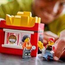 LEGO City Fries Food Truck Building Toy For Kids - Pretend Play Truck Toy For Boys & Girls, Ages 5+ - Mobile Restaurant Playset W/2 Minifigures & Detachable Kiosk - Gift Idea For Birthdays - 60488