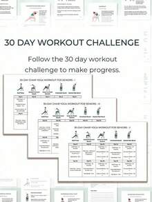 30-Day Chair Yoga Challenge, 30-Day Chair Yoga Weight Loss Guide: Weight Loss Guide And Exercise Plan Suitable For Elderly And Beginners, Chair Yoga For Over 60s: Gentle Exercise To Help You Overcome Pain, Regain Balance, Flexibility And Strength: Prevent Falls Through Simple Home Workouts, Improve Stability And Posture (Spiral Bound) - Multicolor - View 4