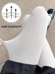 1 Pc Sexy Elastic Tights, Ladies White Bottoming Socks - Multicolor - View 11