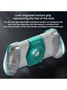 GAMESIR X3 Pro Game Controller: Features A Cooling System With 12W Portable Cooling, A Type-C Interface, Zero Latency, A Button Motor, And Compatibility With Android, PC, And IPhone 15 And Above. - Green - View 2