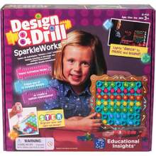 Educational Insights Design & Drill SparkleWorks. Juguete de Taladro con Luces, Aprendizaje de CTIM con Taladro de Juguete,37856818 - Púrpura polvoriento - Ver 1