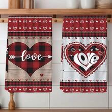 2/4 Pcs Gnome Pattern Printed Dish Towels, Suitable As Valentine's Day Gifts, Decorations, Super Absorbent Microfiber Modern Cloths For Cooking, Baking, Washing Dishes, Cleaning, Hand Towels, Kitchen Decor, Gifts For Neighbors, Moms, Birthdays, Housewarming For Friends, Kitchen Essentials, Daily Necessities - Multicolor - View 6