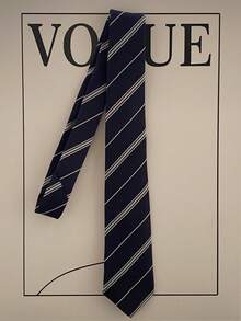 1件女士复古条纹腰带，日式腰带，英式学院风条纹针织领带，派对服装道具，衬衫配饰，生日惊喜，送给家人朋友的圣诞礼物，情人节礼物，腰带，闪光，夏季服装配饰 - 彩色 - 查看 13