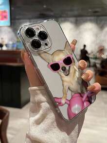 1个趣味狗狗彩绘加厚防震透明保护壳，兼容 16/11/16 Pro/16 Plus/16 Pro Max/16 e/15 Pro Max/13/14/12/XS/XR/7G/8P、Galaxy S25/S25 Plus/S25 Ultra/A16/A36/A26/A56/A50、11/12 Pro/12/12 X/13 Pro/14 Pro/15 Pro、Redmi 10/9/Note9/12c/Note11 Pro/Note8 Pro - 彩色 - 查看 3