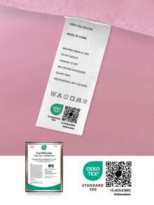 1pc Satin Extended Pillowcase, Silk Pillow Case For Hair And Skin, Luxurious And Silky Smooth, Ultra Soft And Breathable, No Filler, Machine Washable, Oeko-Tex Certified - Pink - View 7