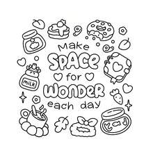 40 Pages, 200gsm Paper, Adult Coloring Book Of Healing And Self-Care Quotes, Featuring Warm And Cozy Designs With Cute Paper Boats And Pets, Purple And Yellow Color Scheme, Perfect For Stress Relief Through Coloring. Suitable For Stationery And School Supplies, An Excellent Gift For Girls, Weddings, And Mother's Day. - Comfy Quotes - View 4