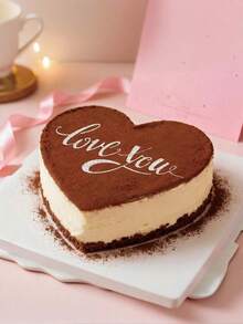 1pc Transparent Acrylic Tiramisu Stencil Board, Personalized Tiramisu Cake Printing Mold, Creative Cake Mold, Hollow Blessing Phrase Design Template, Easy To Operate, Clear Pattern, Reusable, For Wedding Venue Decor, Birthday, Baking Cake Decoration, Valentine's Day And Party Atmosphere Decoration - Multicolor - View 6