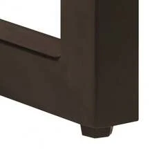 vidaXL Table basse 100x50x35 cm Bois de manguier solide et acier - Tabac - Voir 8