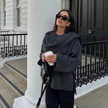 Women Trench Coats - Dark Grey - View 4