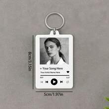 1. Móc khóa máy nghe nhạc bằng acrylic tùy chỉnh, có thể in ảnh và chữ lên, thích hợp làm quà tặng cho các cặp đôi, gia đình và bạn bè, quà tặng ngày lễ, được làm từ chất liệu thép không gỉ, có thể khắc, dễ thương, quyến rũ, thú vị, thời trang và giản dị. - Nhiều màu - Xem 9